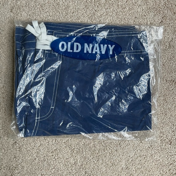 NWT Old Navy Blue Board Shorts with Drawstring - Picture 4 of 4